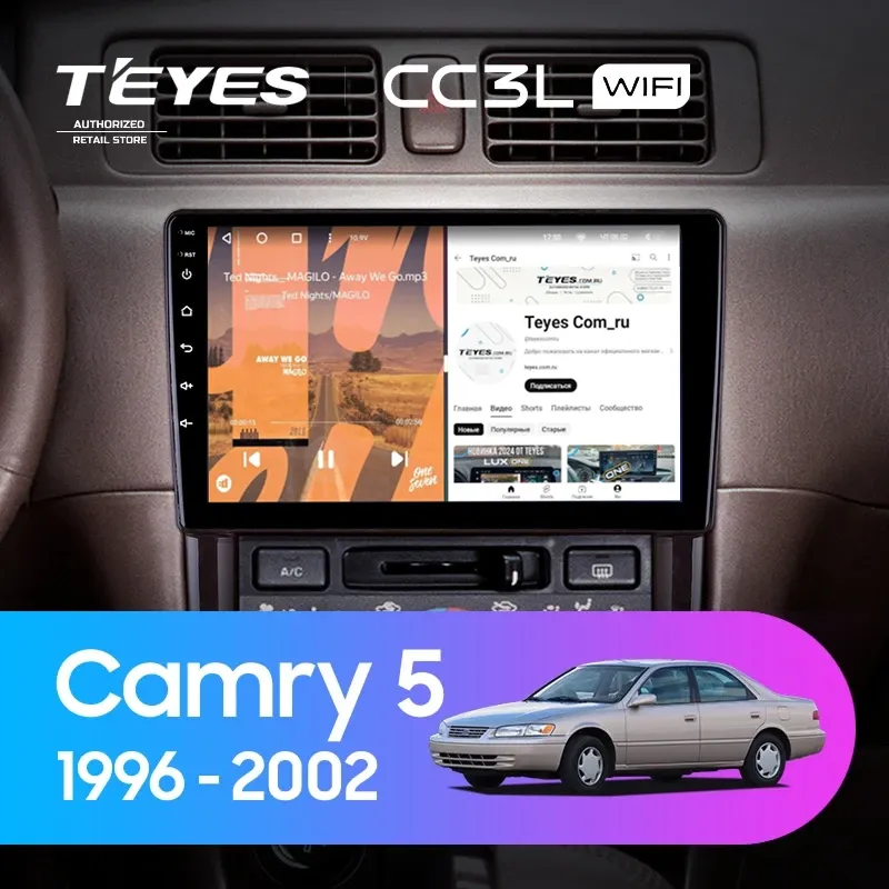 Штатная магнитола Teyes CC3L WiFi 2/32 Toyota Camry 5 XV 20 (1996-2002)