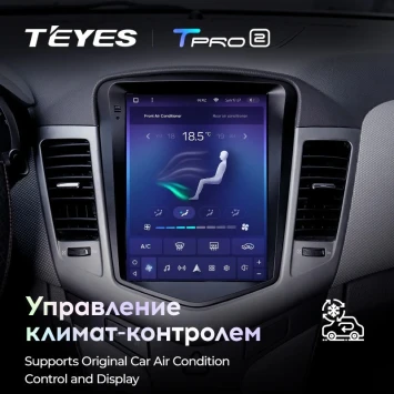 Штатная магнитола Tesla style Teyes TPRO 2 4/64 Chevrolet Cruze J300 (2008-2012)