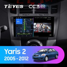 Штатная магнитола Teyes CC3 2K 6/128 Toyota Yaris 2 XP90 (2005-2012) F2
