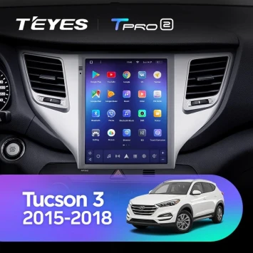 Штатная магнитола Tesla style Teyes TPRO 2 6/128 Hyundai Tucson 3 (2015-2018) Тип-A