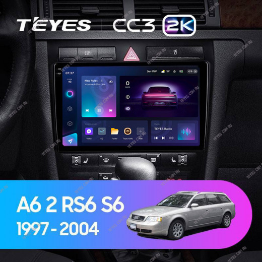 Штатная магнитола Teyes CC3 2K 4/64 Audi A6 2 (1997-2004) — 
