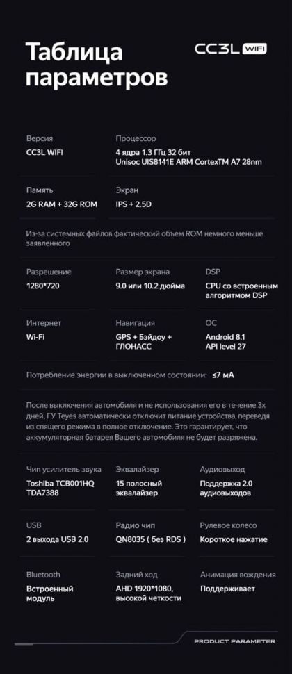 Штатная магнитола Teyes CC3L WiFi 2/32 Volkswagen Jetta 5 (2005-2010)