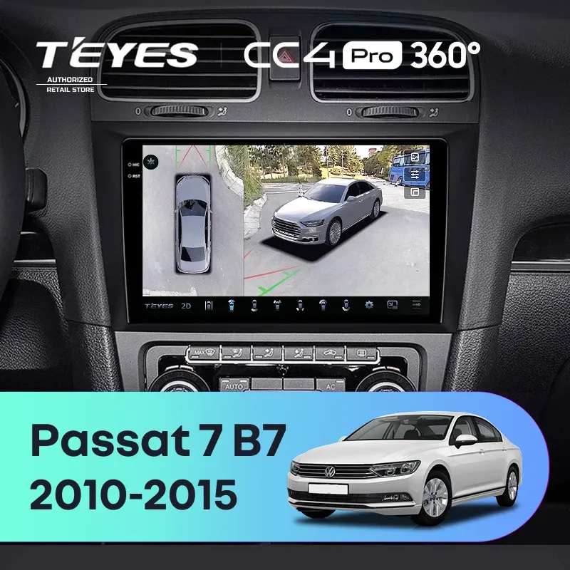 Штатная магнитола Teyes CC4 Pro 360 12/256 Volkswagen Passat 7 B7 (2010-2015)