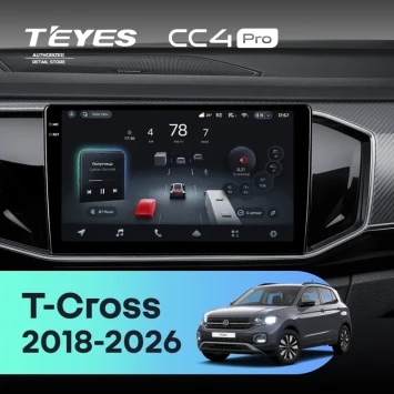 Штатная магнитола Teyes CC4 Pro 12/256 Volkswagen T-Cross (2018-2026) China