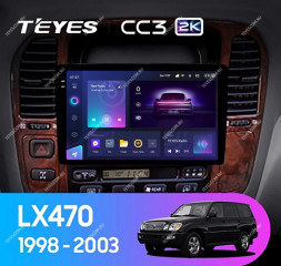 Штатная магнитола Teyes CC3 2K 360 6/128 Lexus LX470 J100 (1998-2003)