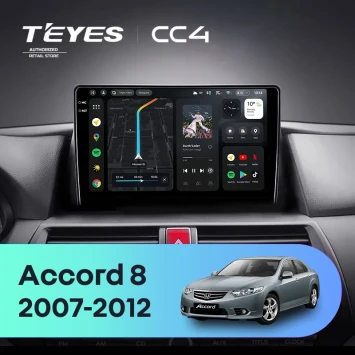 Штатная магнитола Teyes CC4 8/128 Honda Accord 8 (USA) (2007-2012)