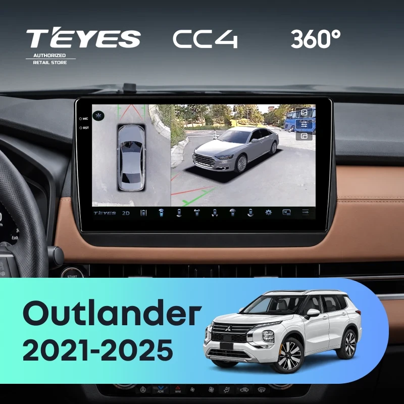 Штатная магнитола Teyes CC4 360 6/64 Mitsubishi Outlander GN0W (2021-2025) F2