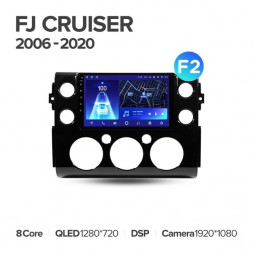 Штатная магнитола Teyes CC2 Plus 6/128 Toyota FJ Cruiser J15 (2006-2020) F2