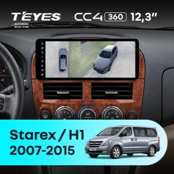 Штатная магнитола Teyes CC4 12.3" 360 8/128 Hyundai H1 TQ (2007-2015)