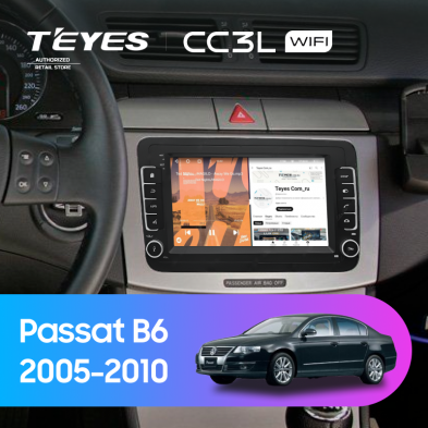 Штатная магнитола Teyes CC3L WiFi 2/32 Volkswagen Passat B6 (2005-2010) (с кнопками) 7&quot;