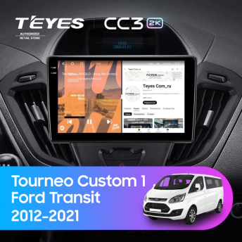 Штатная магнитола Teyes CC3 2K 4/64 Ford Transit (2012-2021) F2 (0din)