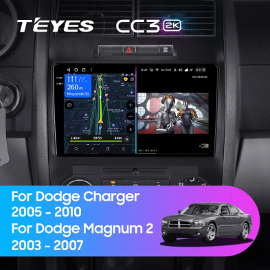 Штатная магнитола Teyes CC3 2K 4/64 Dodge Magnum 2 (2003-2007)