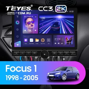 Штатная магнитола Teyes CC3 2K 6/128 Ford Focus 1 (1998-2005) (13" с кнопками)