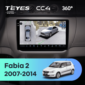 Штатная магнитола Teyes CC4 360 6/64 Skoda Fabia 2 (2007-2014) (10 inch Universal)