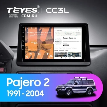 Штатная магнитола Teyes CC3L 4/64 Mitsubishi Pajero 2 (1991-2004)