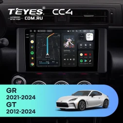 Штатная магнитола Teyes CC4 8/128 Toyota GR 86 ZN8 GT 86 ZN6 (2012-2021)