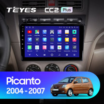 Штатная магнитола Teyes CC2 Plus 6/128 Kia Picanto SA Morning (2004-2007)
