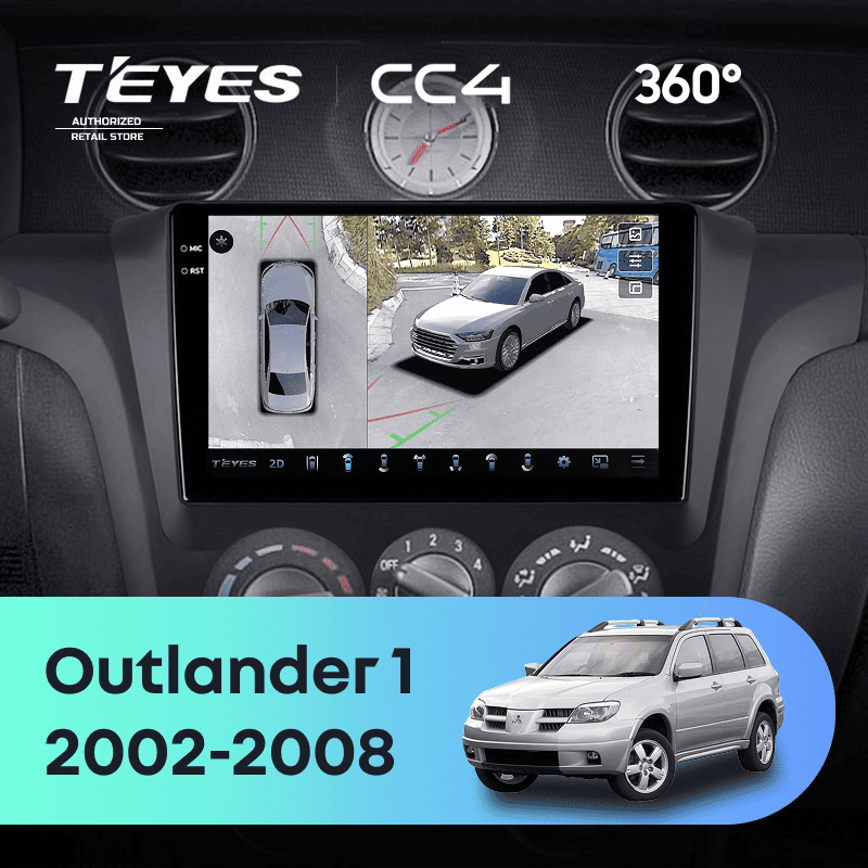 Штатная магнитола Teyes CC4 360 8/128 Mitsubishi Outlander 1 (2002-2008) F1