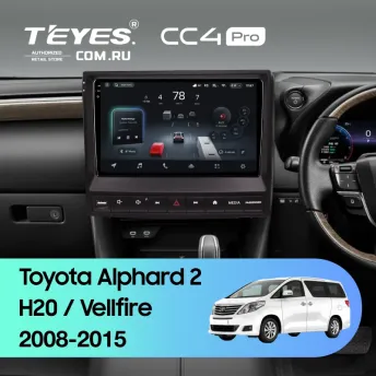 Штатная магнитола Teyes CC4 Pro 8/128 Toyota Alphard 2 H20 (2008-2015) F3