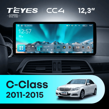 Штатная магнитола Teyes CC4 12.3" 8/128 Mercedes-Benz C-Class W204 C204 S204 (NTG 4.0) (2011-2015) Universal