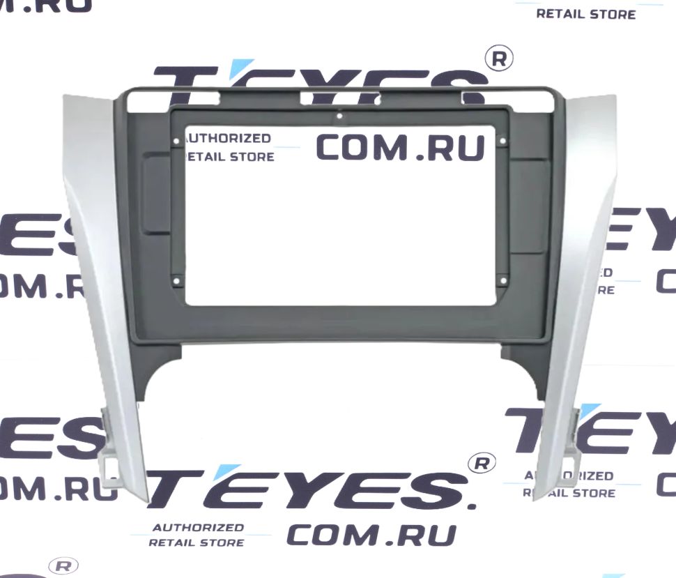 Переходная рамка Toyota Camry 7 XV 50 (2011-2014) (черно-серая) (B - есть штатная камера) (10&quot;)