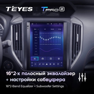 Штатная магнитола Tesla style Teyes TPRO 2 4/32 Subaru Forester 5 SK S14 (2018-2021)