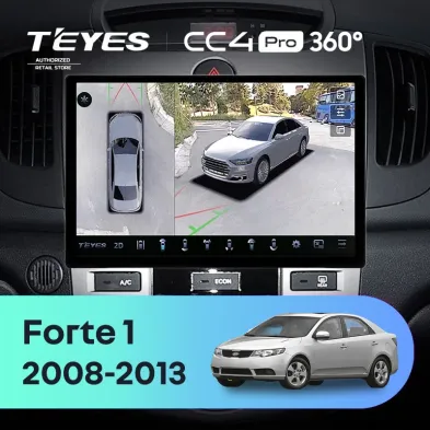 Штатная магнитола Teyes CC4 Pro 360 12/256 Kia Forte 1 (2008-2013) F2 (13")