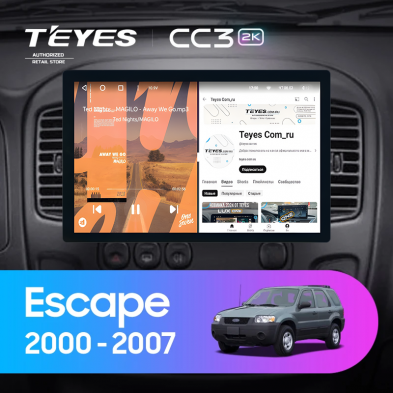 Штатная магнитола Teyes CC3 2K 4/32 Ford Escape (2000-2007) (13&quot;)
