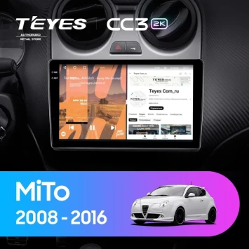 Штатная магнитола Teyes CC3 2K 4/32 Alfa Romeo MiTo 955 (2008-2016)