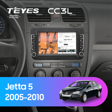 Штатная магнитола Teyes CC3L 4/32 Volkswagen Jetta 5 (2005-2010) (с кнопками) 7"