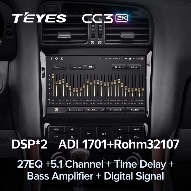 Штатная магнитола Teyes CC3 2K 360 6/128 Lexus GS300 2 S160 (1997-2004) Тип-B