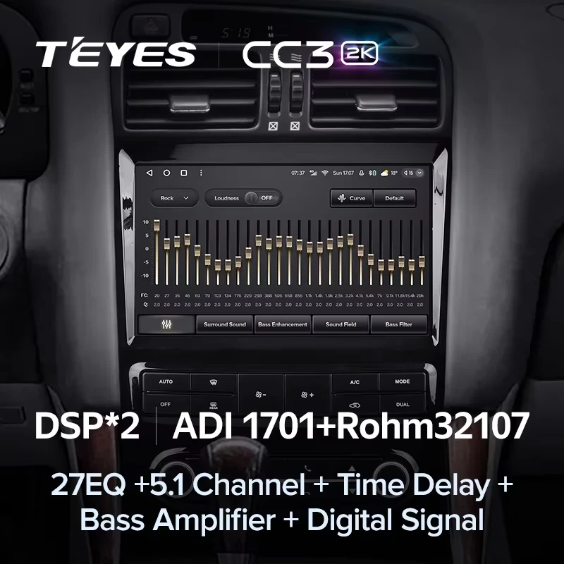 Штатная магнитола Teyes CC3 2K 360 6/128 Lexus GS300 2 S160 (1997-2004) Тип-B