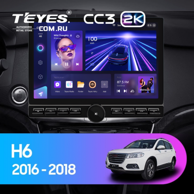 Штатная магнитола Teyes CC3 2K 6/128 Haval H6 (2016-2018) (13&quot; с кнопками)