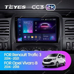 Штатная магнитола Teyes CC3 2K 4/32 Renault Trafic 3 (2014-2021)