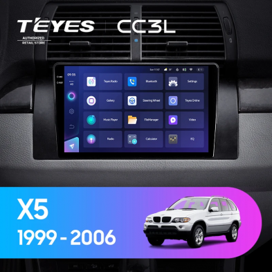 Штатная магнитола Teyes CC3L 4/64 BMW X5 E39 E53 (1999-2006)