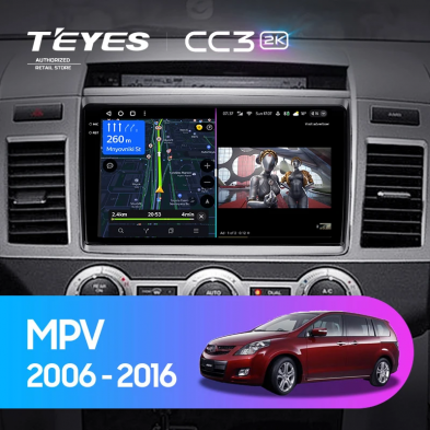Штатная магнитола Teyes CC3 2K 4/64 Mazda MPV LY (2006-2016)
