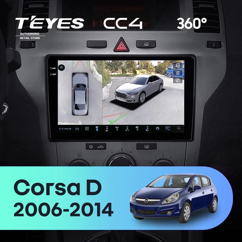 Штатная магнитола Teyes CC4 360 6/64 Opel Corsa D (2006-2014) F2