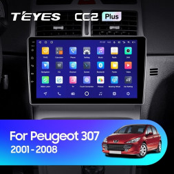 Штатная магнитола Teyes CC2 Plus 6/128 Peugeot 307 1 (2001-2008)