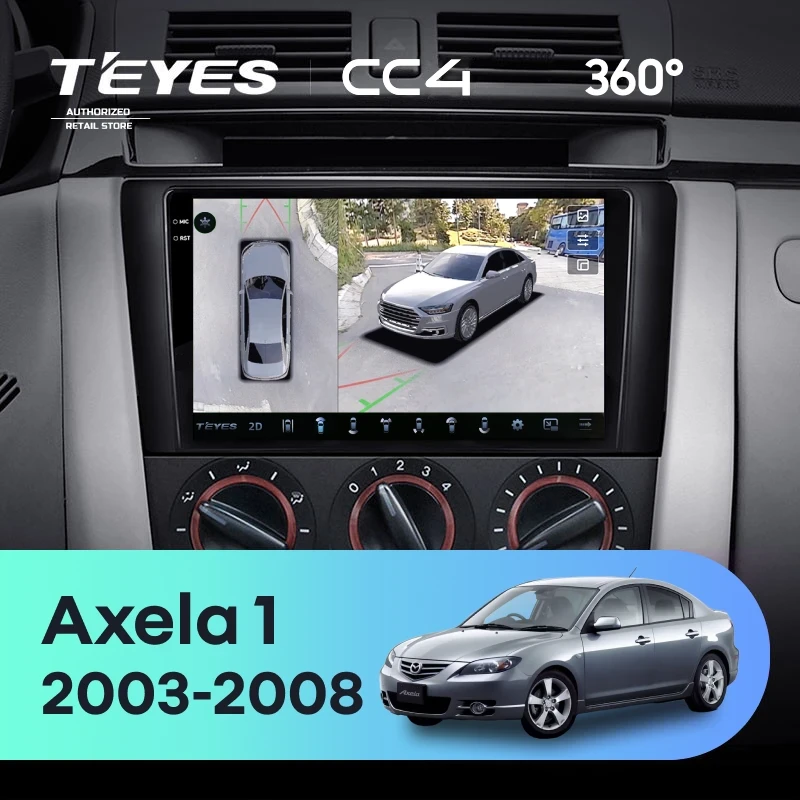 Штатная магнитола Teyes CC4 360 8/128 Mazda Axela 1 (2003-2008)