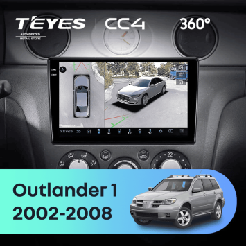 Штатная магнитола Teyes CC4 360 8/128 Mitsubishi Outlander 1 (2002-2008) F2
