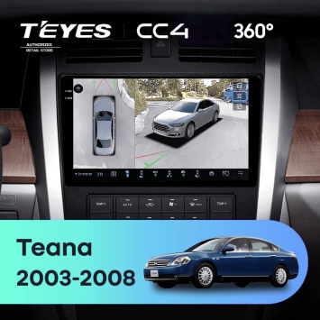 Штатная магнитола Teyes CC4 360 8/128 Nissan Teana J31 (2003-2008) F2