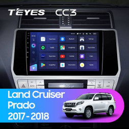 Штатная магнитола Teyes CC3 4/32 Toyota Land Cruiser Prado 150 (2017-2021)