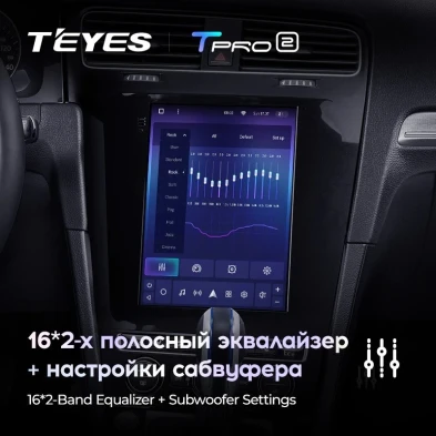 Штатная магнитола Tesla style Teyes TPRO 2 4/32 Volkswagen Golf 7 (2012-2020)