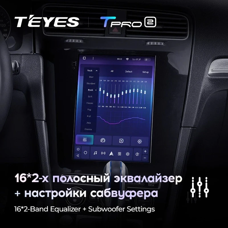 Штатная магнитола Tesla style Teyes TPRO 2 4/32 Volkswagen Golf 7 (2012-2020)