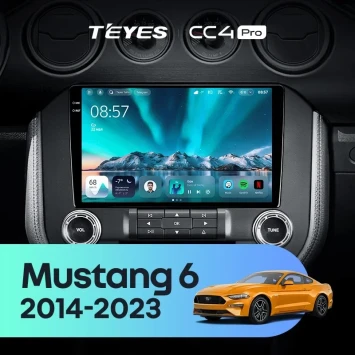 Штатная магнитола Teyes CC4 Pro 8/128 Ford Mustang VI S550 (2014-2023) F1