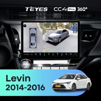 Штатная магнитола Teyes CC4 Pro 360 8/128 Toyota Levin 1 E180 (2014-2016) Тип-A (11")
