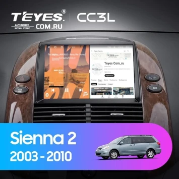 Штатная магнитола Teyes CC3L 4/32 Toyota Sienna 2 II XL20 (2003-2010)