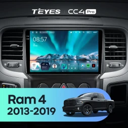 Штатная магнитола Teyes CC4 Pro 12/256 Dodge Ram 4 DJ DS (2013-2019) F3