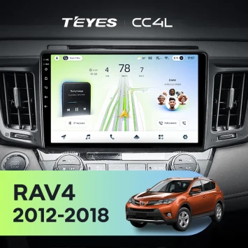 Штатная магнитола Teyes CC4L 6/64 с DTS Toyota RAV4 4 XA40 5 XA50 (2012-2018) Правый руль