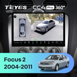 Штатная магнитола Teyes CC4 Pro 360 12/256 Ford Focus 2 Mk 2 (2004-2011) F2 (11")